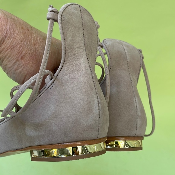 New tan Schutz suede nobuck/leather flats in original box - Picture 5 of 10